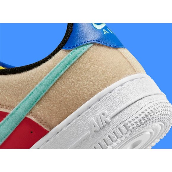 New! Size: 3 Kid |Nike Air Force 1 Low Multi-Color Velcro| DZ2807-100 RARE SIZE - Picture 2 of 16